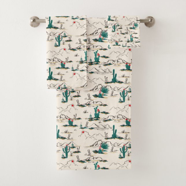 Conjunto De Toalhas Teste padrão de florescência dos Succulents (Insitu)