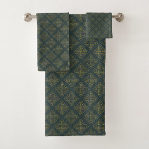 Conjunto De Toalhas Teste padrão de nó celta elegante