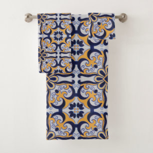 Conjunto De Toalhas Teste padrão do azulejo do português