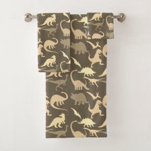 Conjunto De Toalhas Teste padrão dos dinossauros