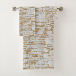 Conjunto De Toalhas Teste padrão natural do abstrato do latido de