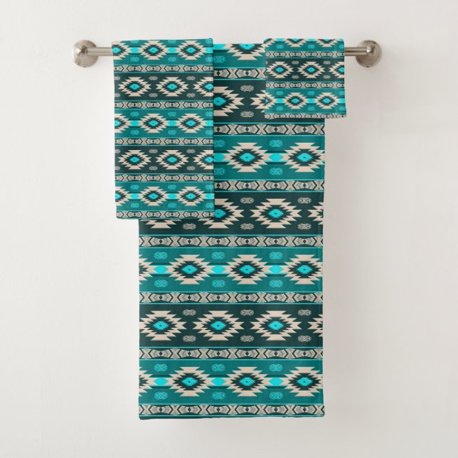 Conjunto De Toalhas Teste padrão tribal étnico do sudoeste (Insitu)