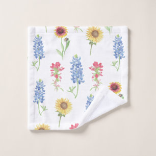 Conjunto De Toalhas Texas Wildflower Pattern