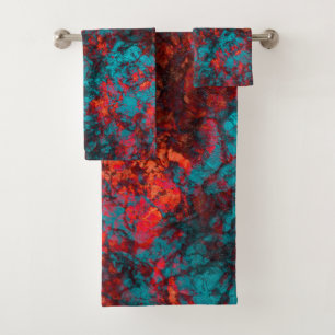 Conjunto De Toalhas Textura azul-escura textura suede marble granit