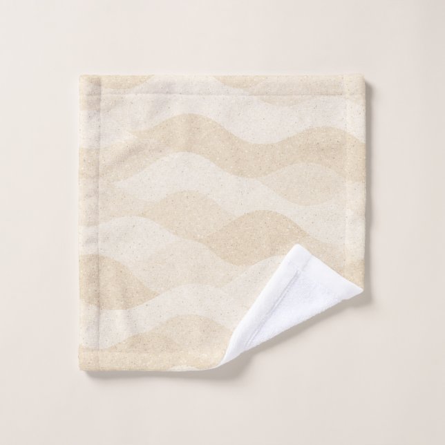 Conjunto De Toalhas Textura de Grão Mínima, Suave, Padrão Neutro (Pano de lavar)