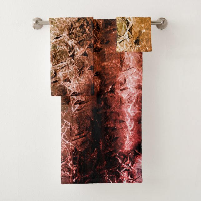 Conjunto De Toalhas Textura fibrosa envelhecida e sujeira ou queimada (Insitu)