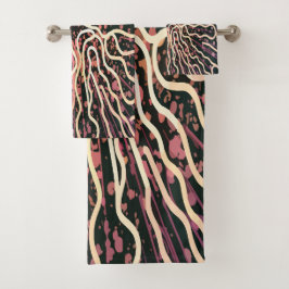 Conjunto De Toalhas Textura riscada