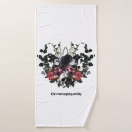 Conjunto De Toalhas The Crow Laughing Awfully