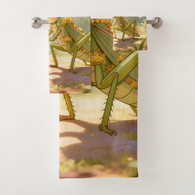 Conjunto De Toalhas The Grasshopper and the Nectar Artwork.1 (Insitu)