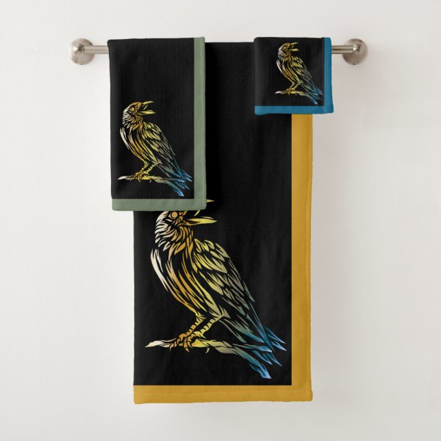 Conjunto De Toalhas The Raven Bath Towel Set (Insitu)
