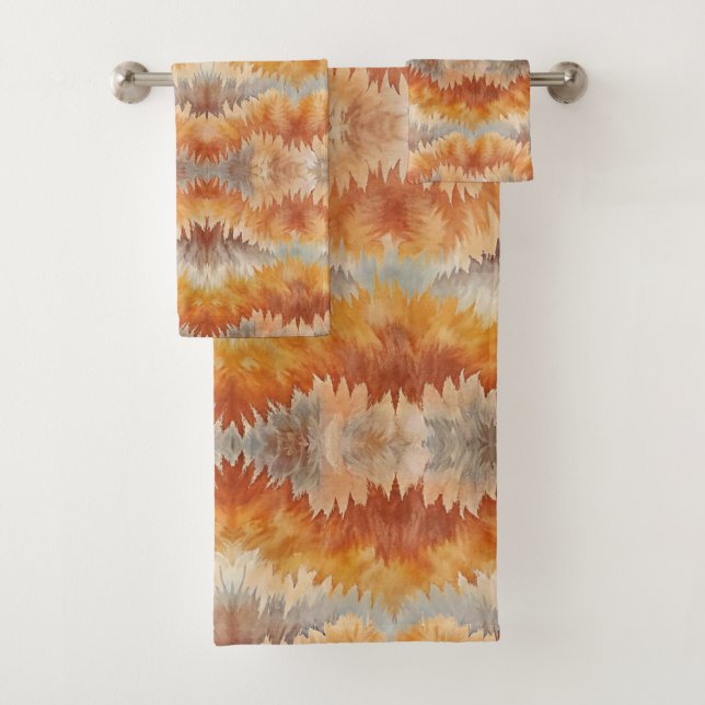 Conjunto De Toalhas Tie Dye Organic Art (Insitu)