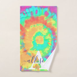 Conjunto De Toalhas Tie dye personalizado