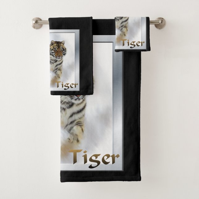 Conjunto De Toalhas Tiger Lovers (Insitu)