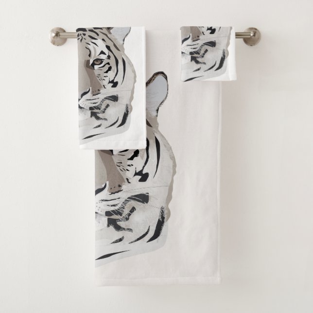 Conjunto De Toalhas Tiger, tiger face, symbol of 2022  (Insitu)