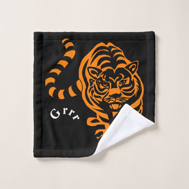 Conjunto De Toalhas Tigre (Pano de lavar)