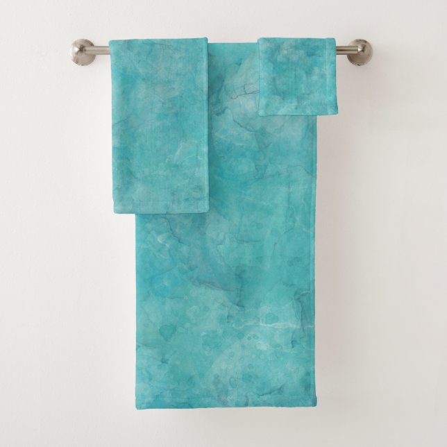 Conjunto De Toalhas Tinta Aguamarinha Tranquila (Insitu)