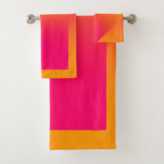 CONJUNTO DE TOALHAS TINTA DE LARANJA QUENTE