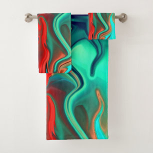 Conjunto De Toalhas Tintas Molhadas