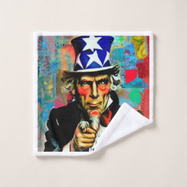 Conjunto De Toalhas Tio Americano Sam