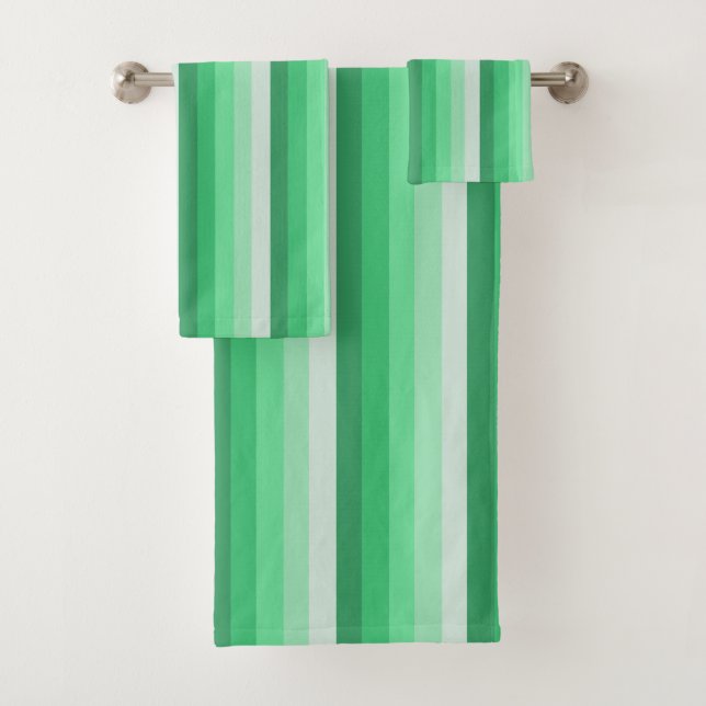 Conjunto De Toalhas Tiras de sombra verdes (Insitu)