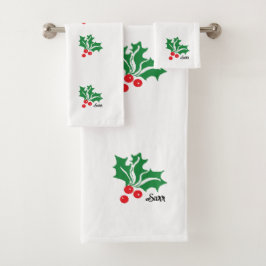 Conjunto De Toalhas Toalhas: Mistletoe