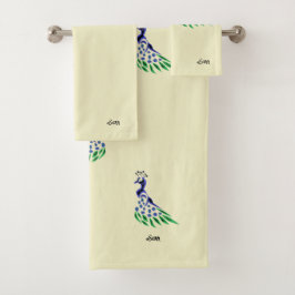 Conjunto De Toalhas Toalhas: Peacock's