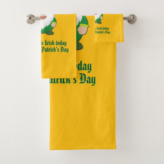 Conjunto De Toalhas Todos são irlandeses hoje (Insitu)