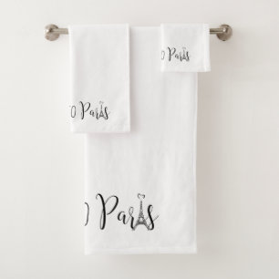 Conjunto De Toalhas "Tome-me a Paris "