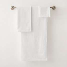 Conjunto De Toalhas Tons de Branco