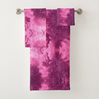 Conjunto De Toalhas Tons Pastel Infravermelho Nuvem