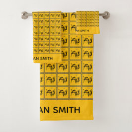 Conjunto De Toalhas Toque de dança à luz da lua incrível e divertida