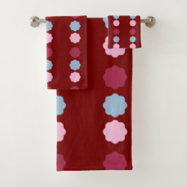 Conjunto De Toalhas Toque de linha de círculo