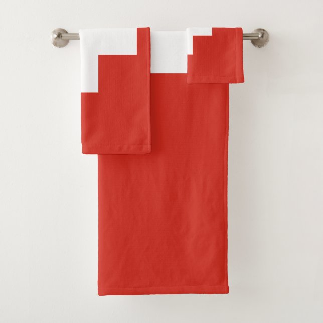 Conjunto De Toalhas Toque do sinalizador de Suiça (Insitu)