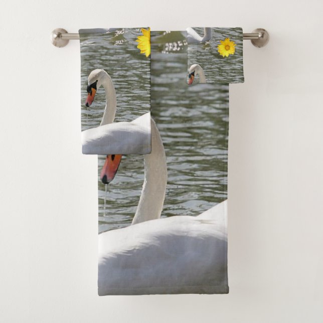 Conjunto De Toalhas Torre de Banheiro Define Girassóis (Insitu)