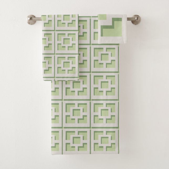 Conjunto De Toalhas Torre verde-girino (Insitu)
