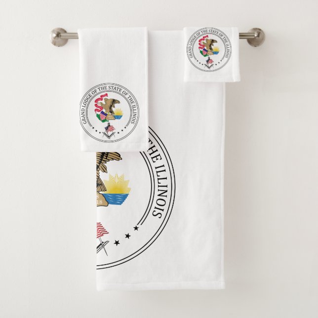 Conjunto De Toalhas Towel Freemasonry Loge do Estado de Illinois (Insitu)