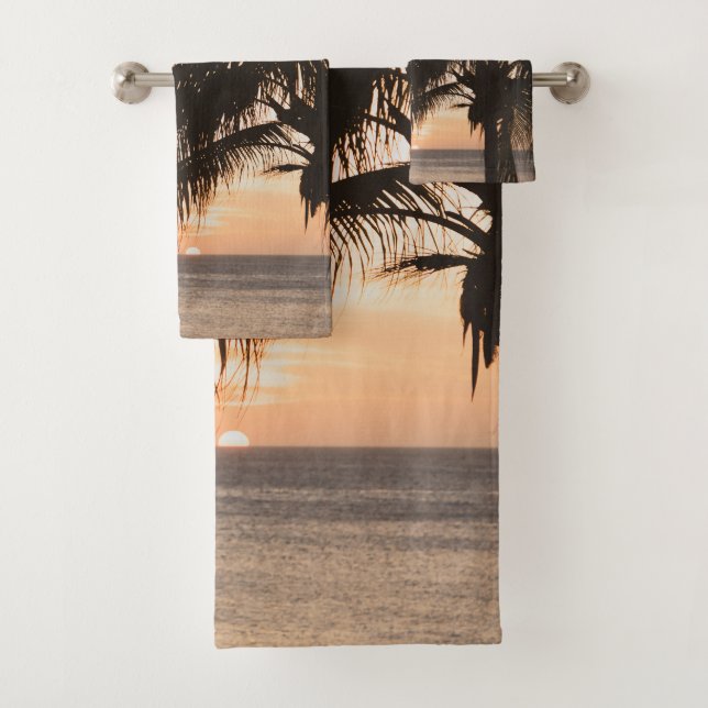 Conjunto De Toalhas Tranquilidade na Hora do ouro 1 #art #viagem (Insitu)