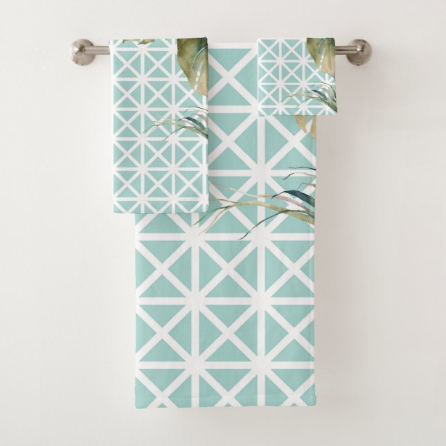 Conjunto De Toalhas Trava Tropical MCM (Insitu)