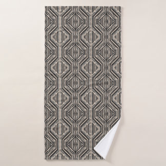 Conjunto De Toalhas Trellis Modern Stripe Squares e Diamantes