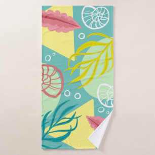 Conjunto De Toalhas Trendy Geo - Algas Marinhas Monograma
