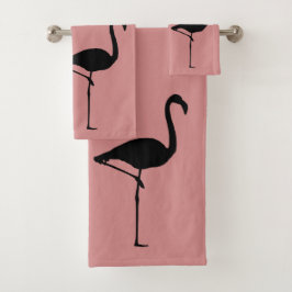 Conjunto De Toalhas Três flamingos