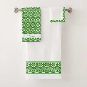 Conjunto De Toalhas Trevos afortunados
