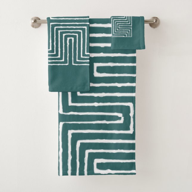 Conjunto De Toalhas Tribal Maze (Insitu)