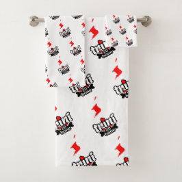 Conjunto De Toalhas Trini para de Bone com Mapa das Ilhas Angustiado e