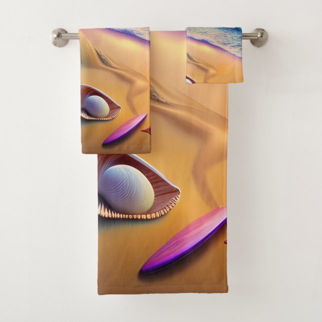 Conjunto De Toalhas Tropical Fantasy Beach Sunset (Insitu)