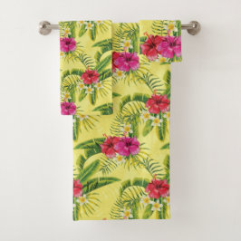 Conjunto De Toalhas Tropical Hibiscus 