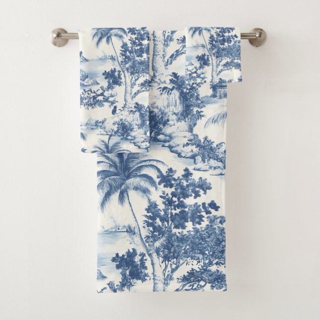 Conjunto De Toalhas Tropical Toile De Jouy (Insitu)