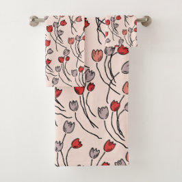 Conjunto De Toalhas Tulip Garden