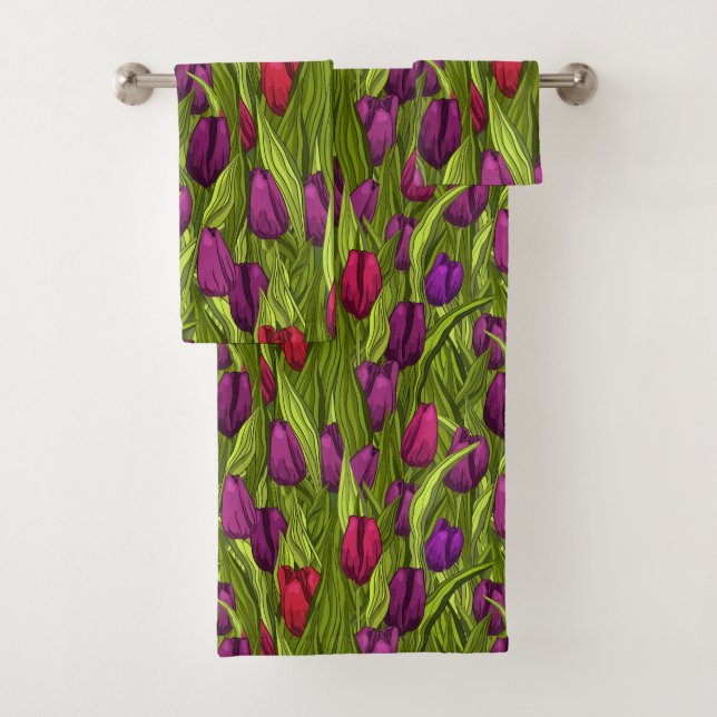 Conjunto De Toalhas Tulipas (Insitu)