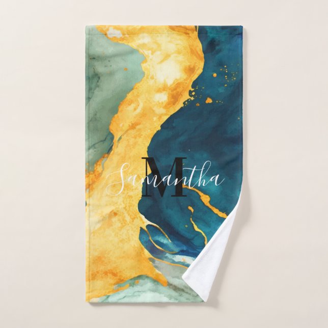 Conjunto De Toalhas Turquesa (Toalha de mão)